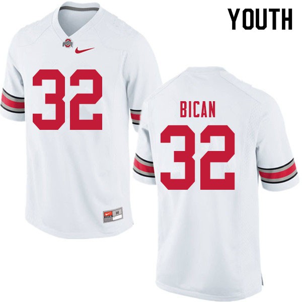 Ohio State Buckeyes #32 Luciano Bican Youth College Jersey White OSU94295